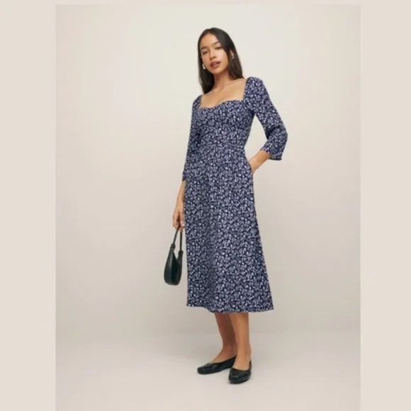 NWT Reformation Inori Dress Twilight size 6 - Picture 2 of 4